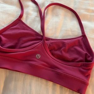 LULULEMON PINK LYCHEE SPORTS BRA
